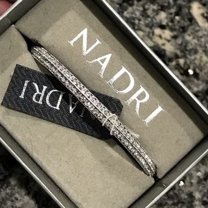 NWT NADRI Silver Cubic Zirconia Bangle!